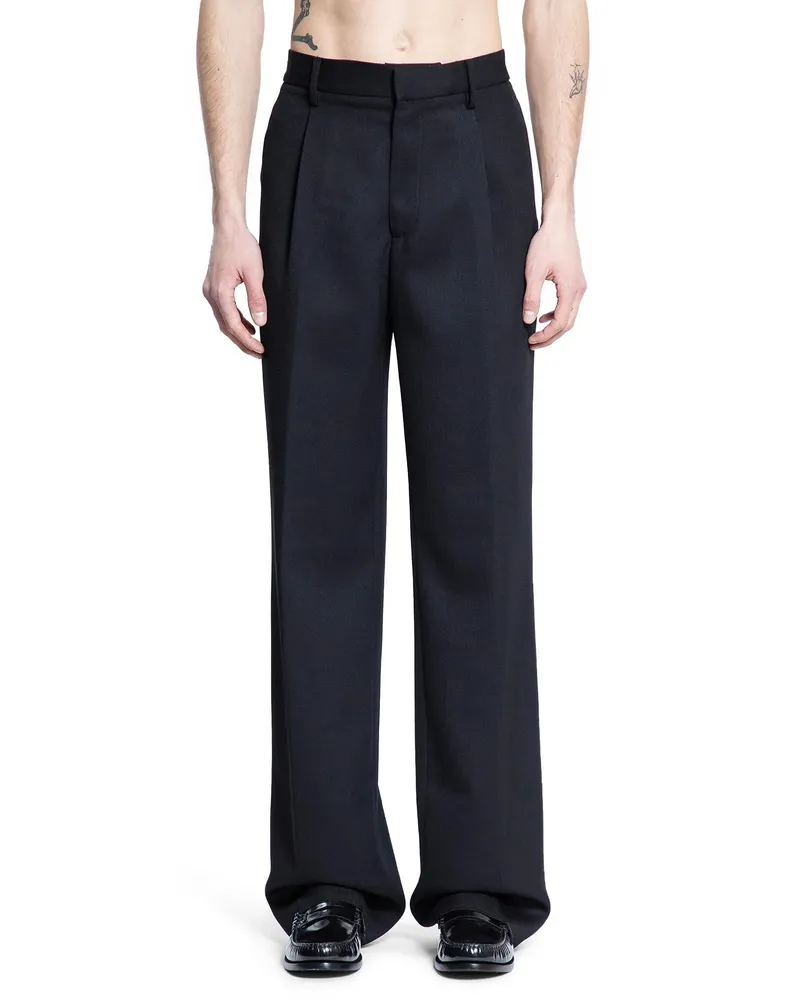 LARDINI Pantaloni Crepe Covert Black