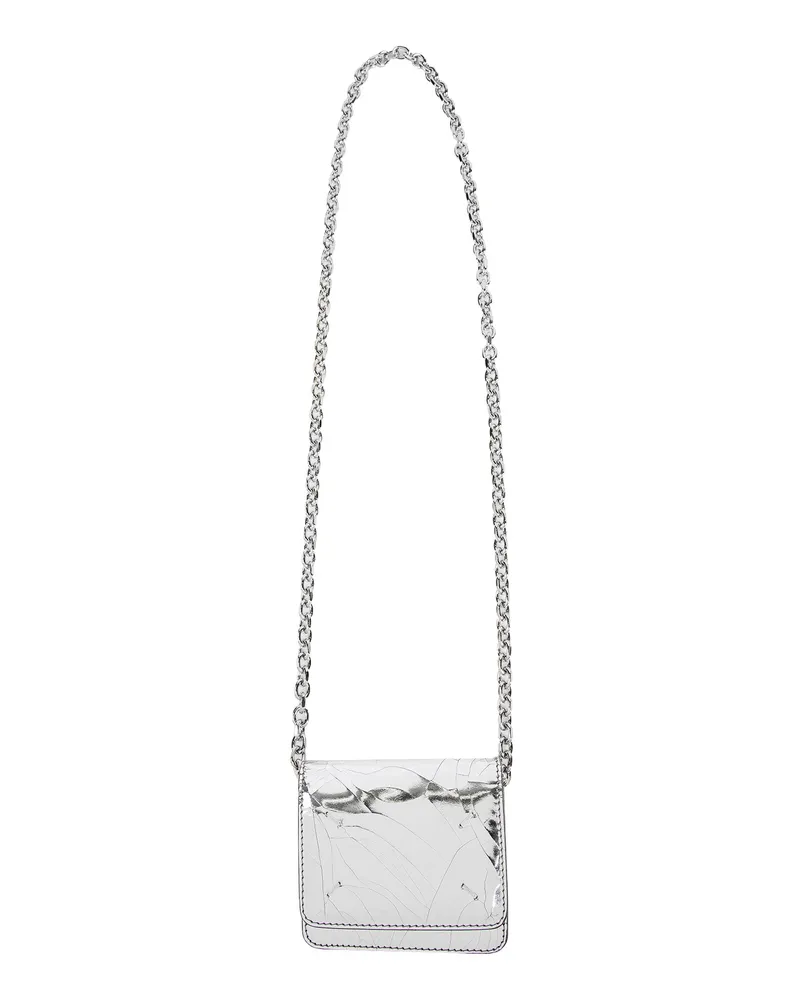 Maison Margiela Broken Mirror Small Wallet on Chain Silver