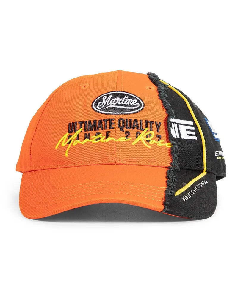 Martine Rose Collage Baseball Cap Orange