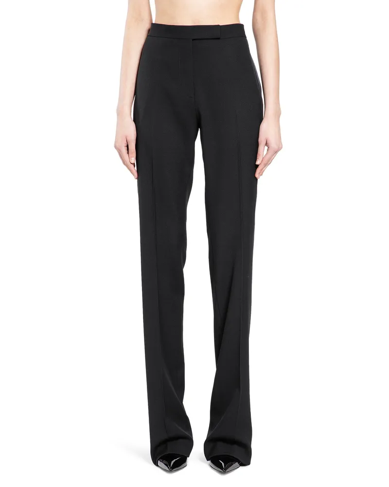 Tom Ford Grain De Poudre Wool Tuxedo Trousers Black