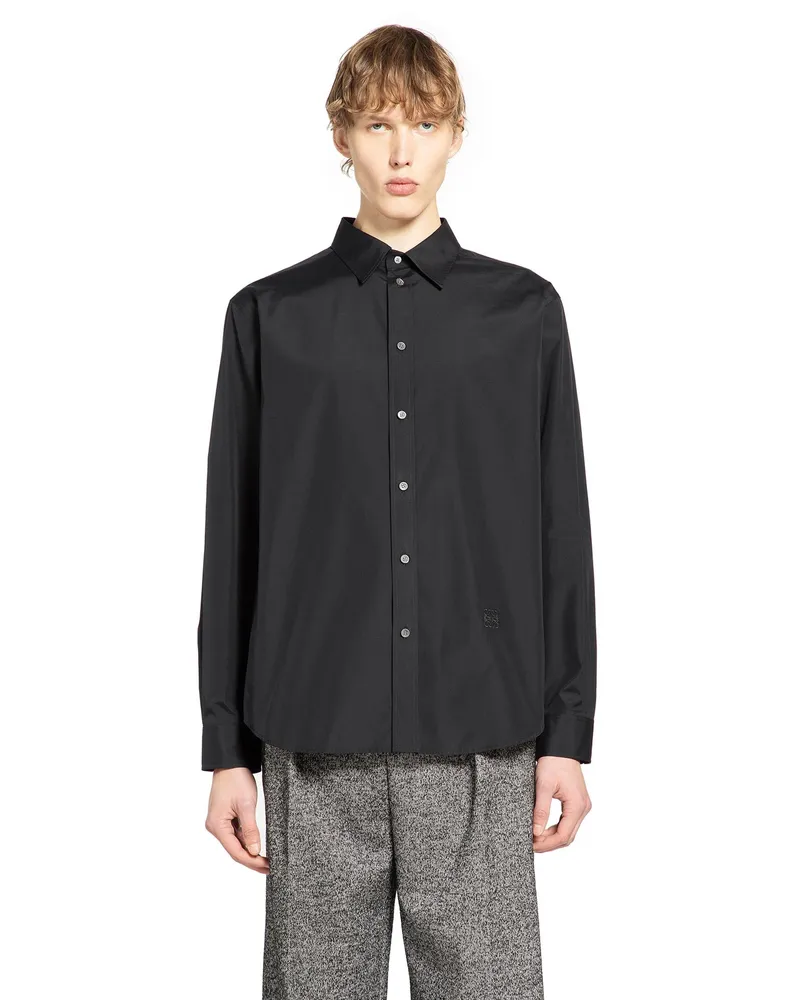 Loewe Anagram Shirt in Cotton Black
