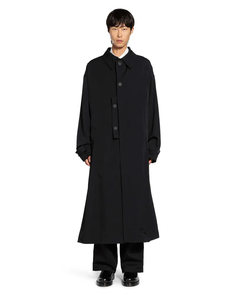Yohji Yamamoto Designed Sleeves Coat Black