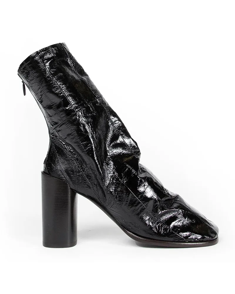 Christophe Lemaire Glove Ankle Boots 80 Black