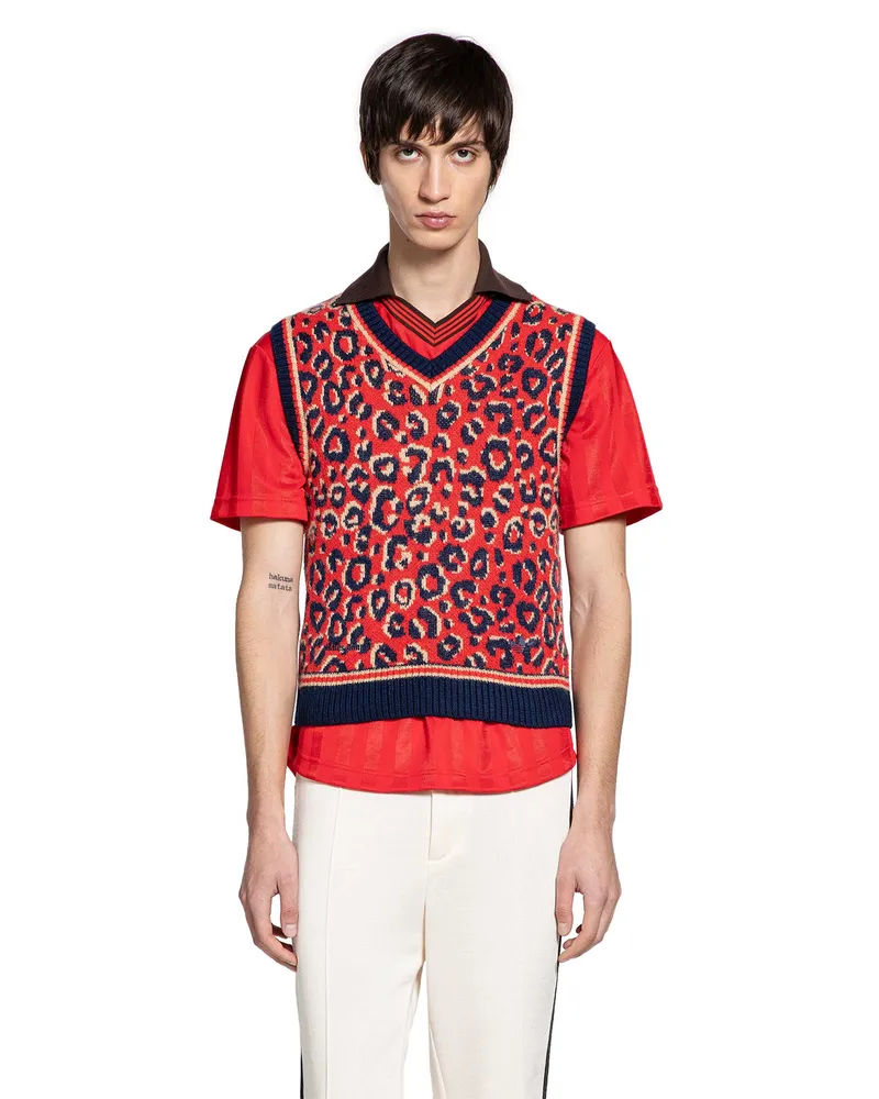 adidas Wales Bonner Collaboration Knit Vest Red