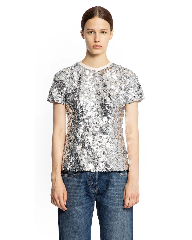 Prada Sequin Top Silver