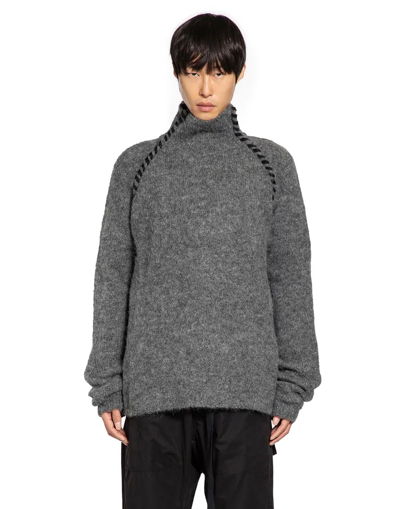 THOM KROM M K 125 Alpaca Turtleneck Sweater Grey