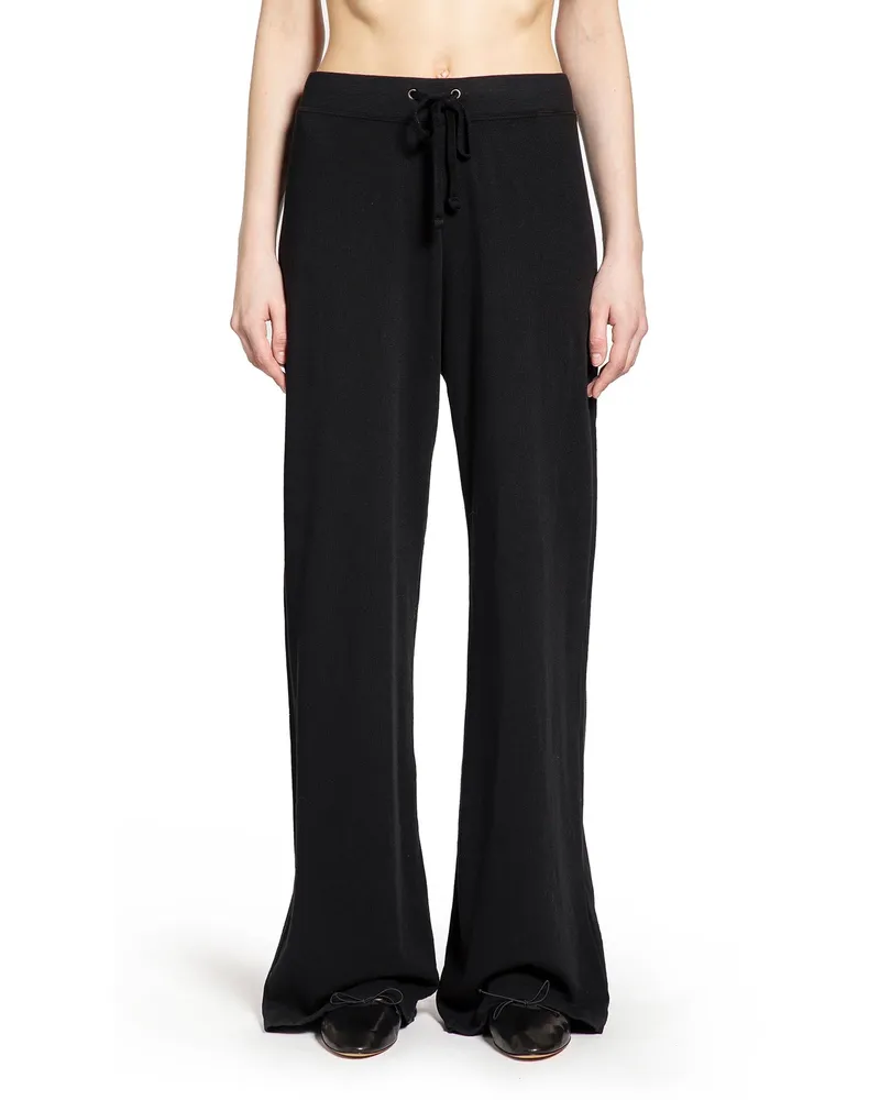 James Perse Wide Leg Sweatpants Black