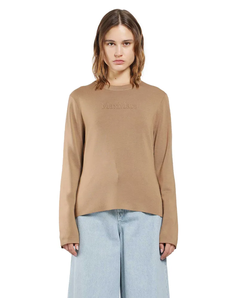 Max Mara Wool Yarn Sweater Brown