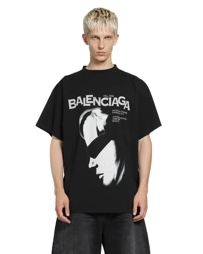 Balenciaga Lady in Shades Oversized T-Shirt Black