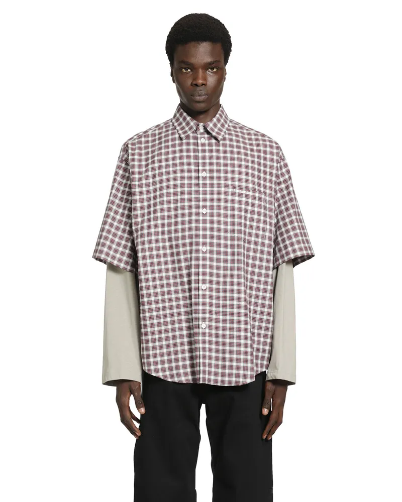 Balenciaga Wrong Sleeve Shirt Grey