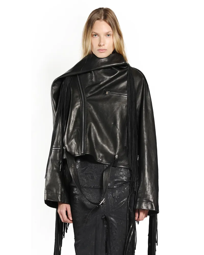 Rick Owens WOMAN BLACK JACKETS Black