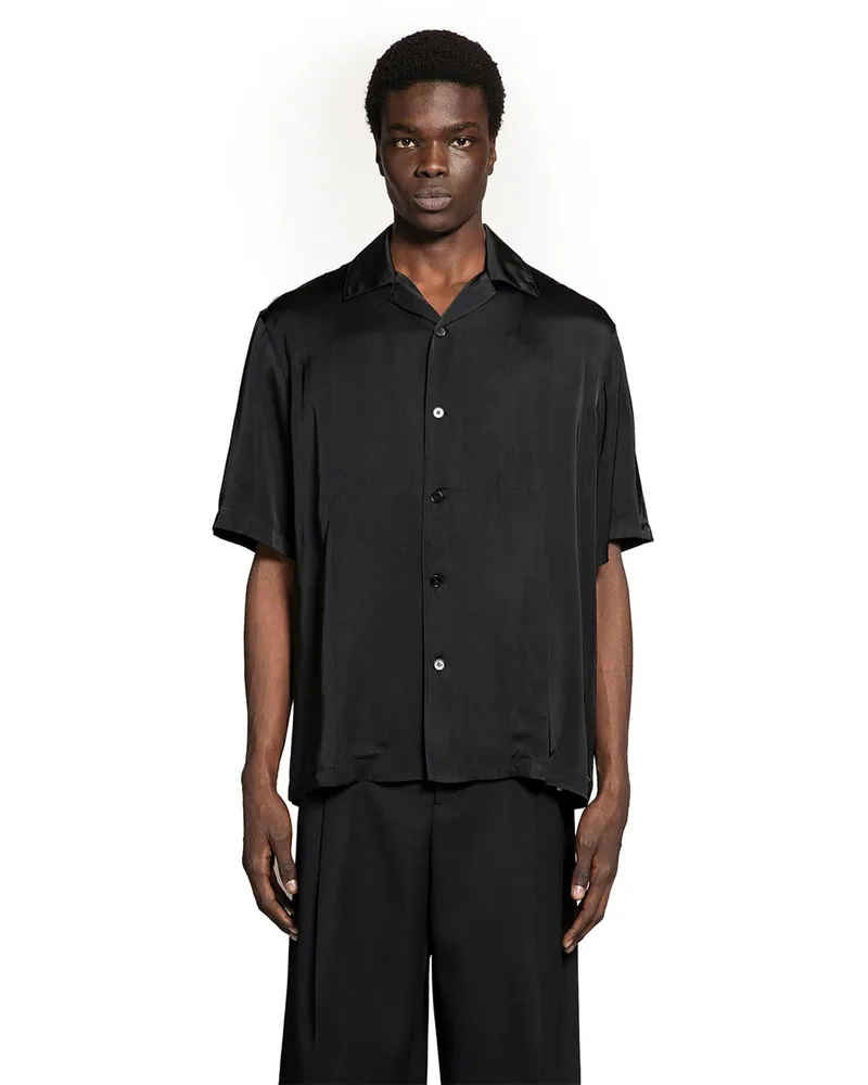 Jil Sander Fluid Viscose Shirt Black