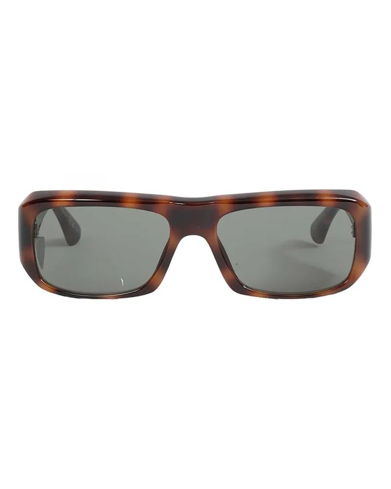 Saint Laurent Rectangle-frame Sunglasses Brown