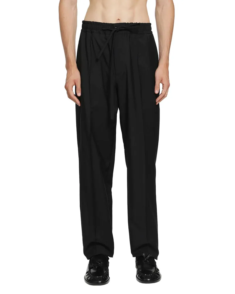 Valentino Garavani Wool Trousers Black