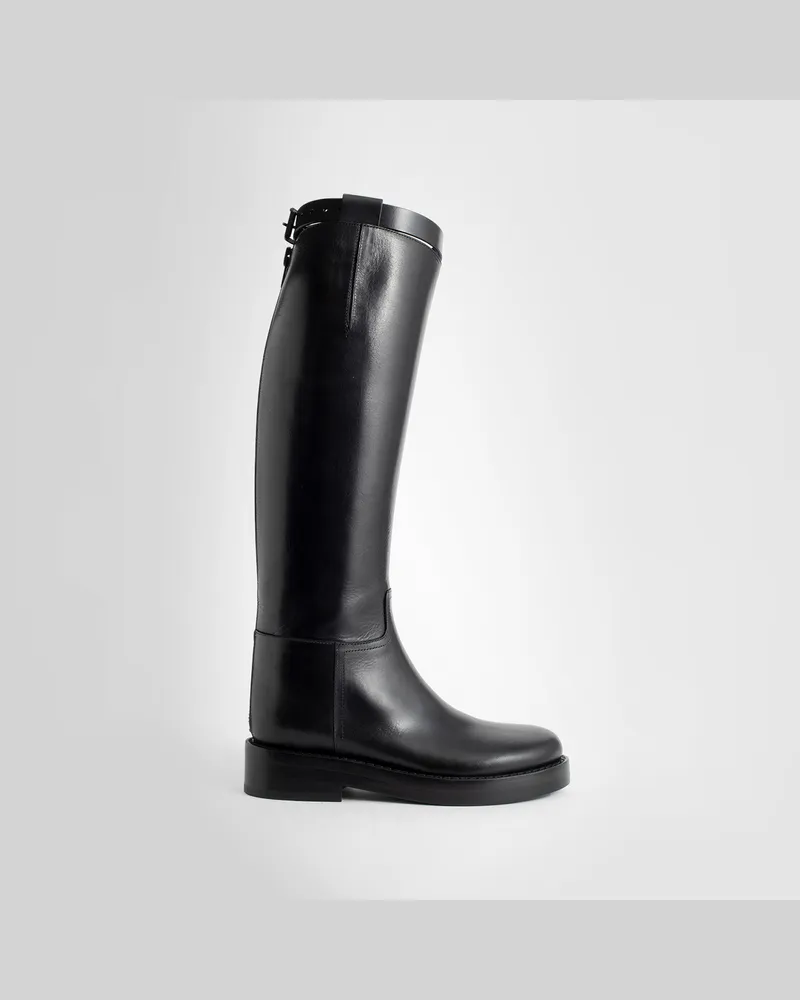 Ann Demeulemeester WOMAN BLACK BOOTS Black
