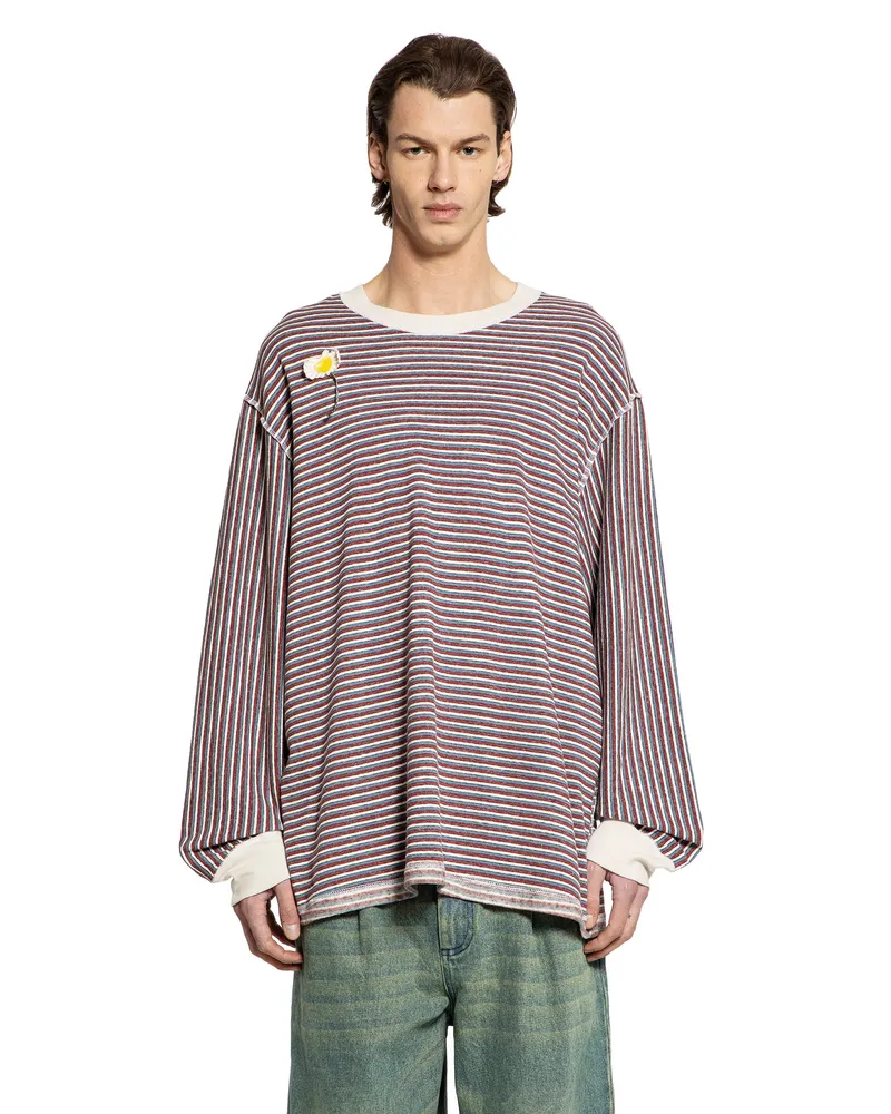 Song For The Mute Flower'' Oversized Sweater Multicolor