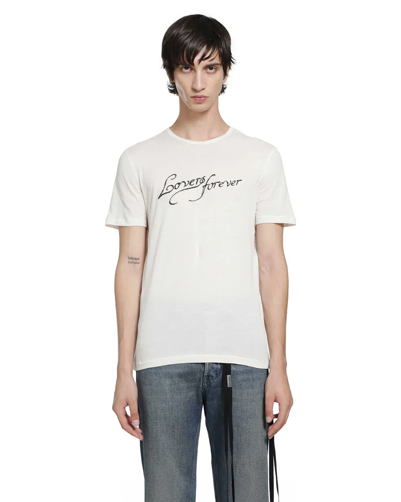 Ann Demeulemeester Baptist ''Lovers Forever'' Standard T-Shirt White