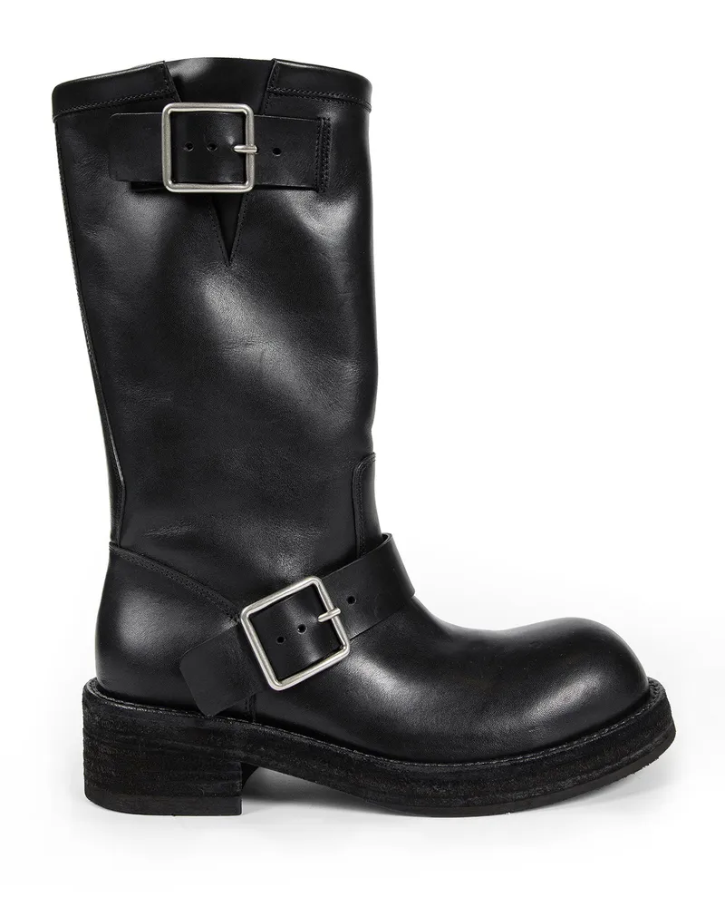 Ann Demeulemeester Sarith Engineer Biker Boots Black