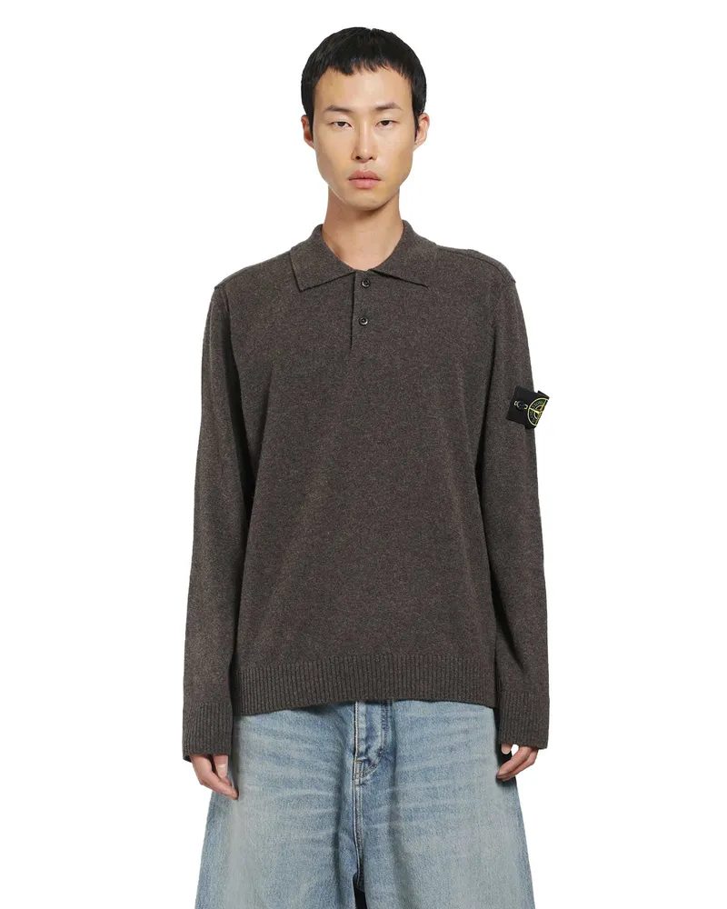Stone Island 5100018 Loose Fit Polo Shirt Grey