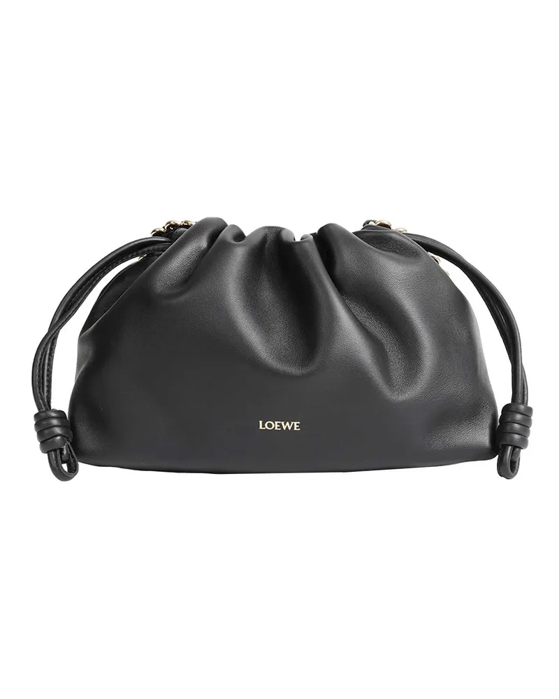 Loewe Lambskin Medium Flamenco Purse Black