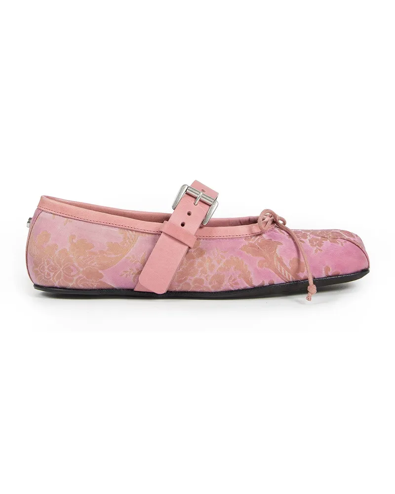 Ann Demeulemeester Zoey Ballerinas with Belt Pink