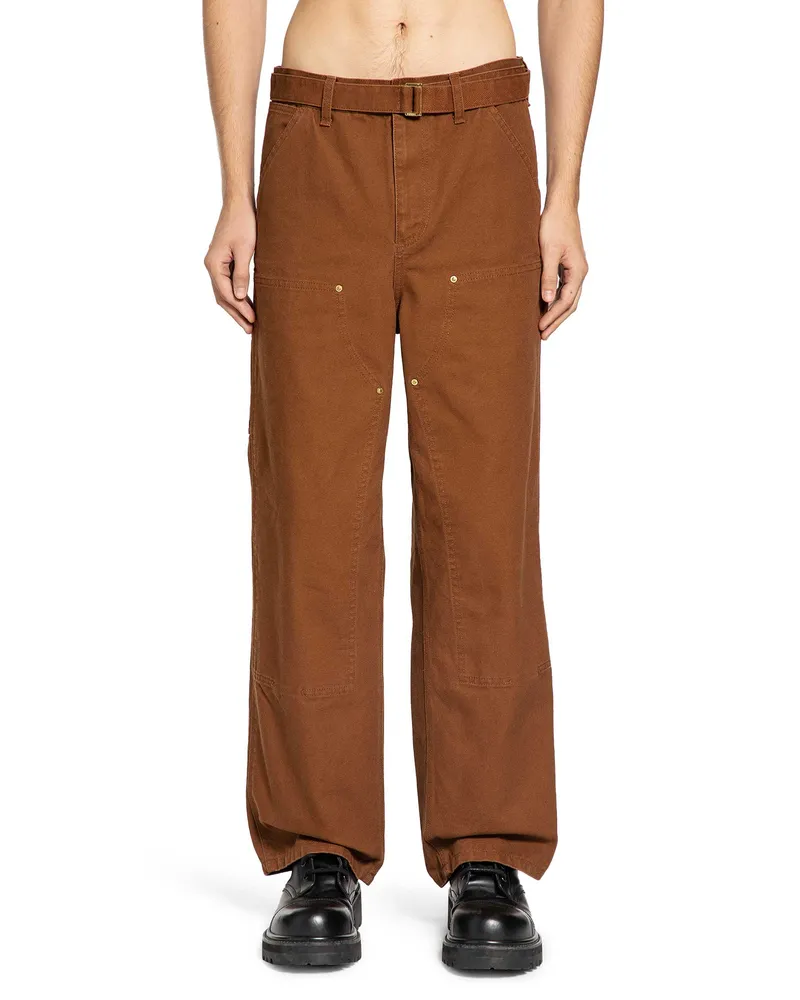 Sacai Duck Canvas Cargo Trousers Beige