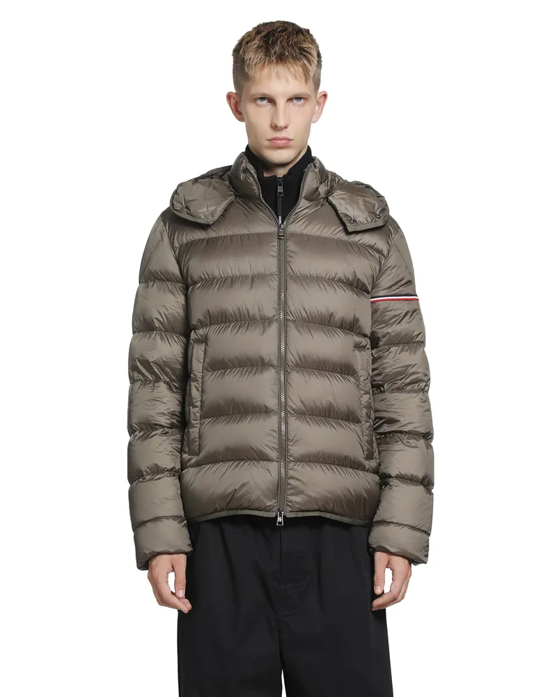 Moncler Ravenlock Hooded Short Sleeve Down Jacket Green