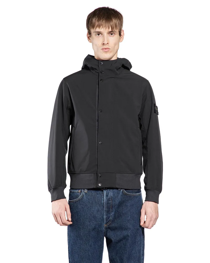 Stone Island 4100108 Light Soft Shell-R Jacket Black