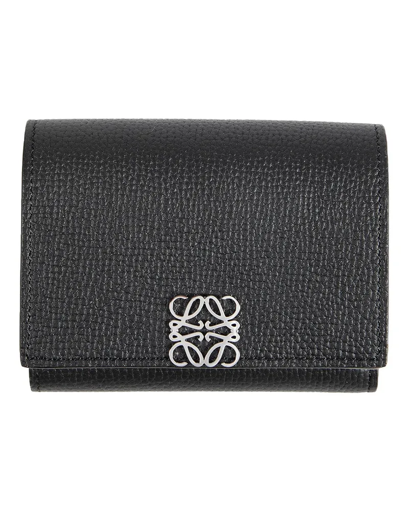 Loewe Anagram Trifold Wallet Black