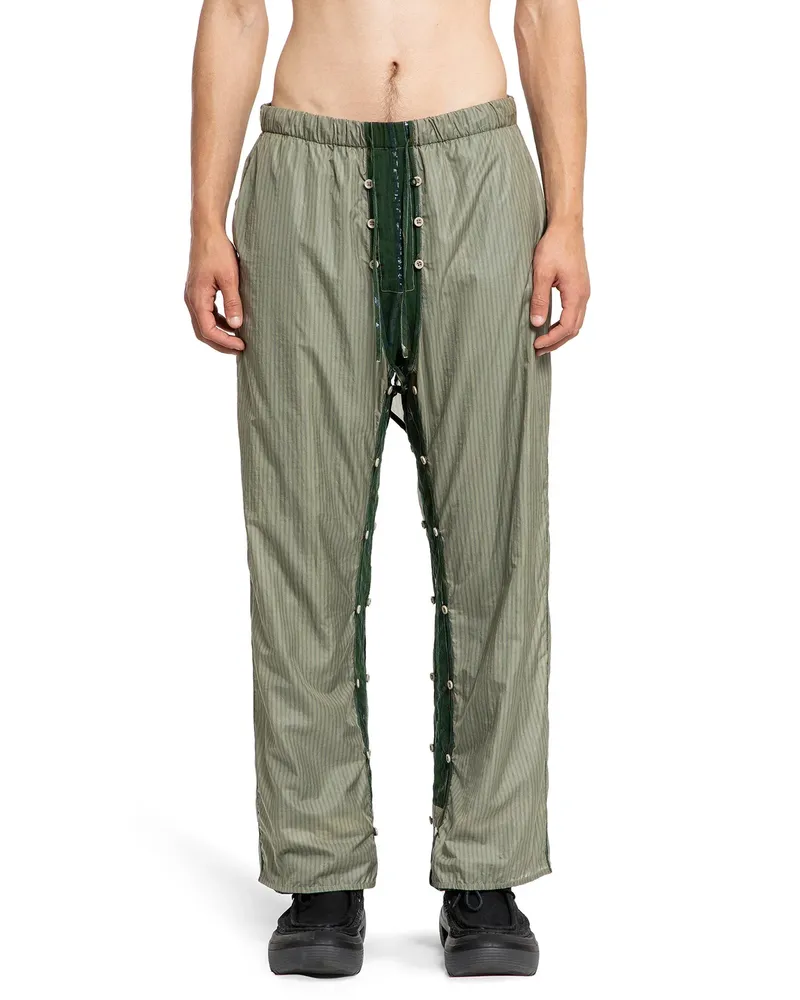 Craig Green Pantaloni a strati con conchiglia Green