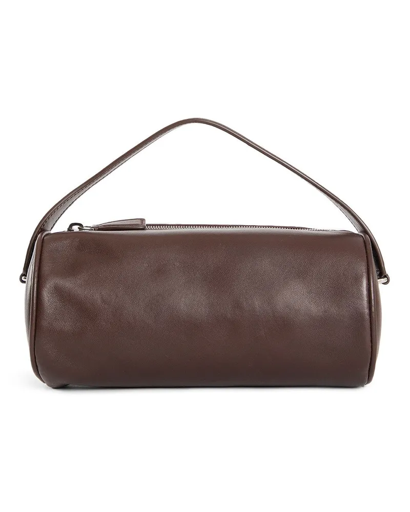The Row Round 90's Bag in Leather Brown