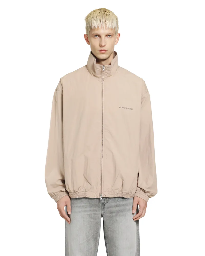 Acne Studios Washed Logo Jacket Beige