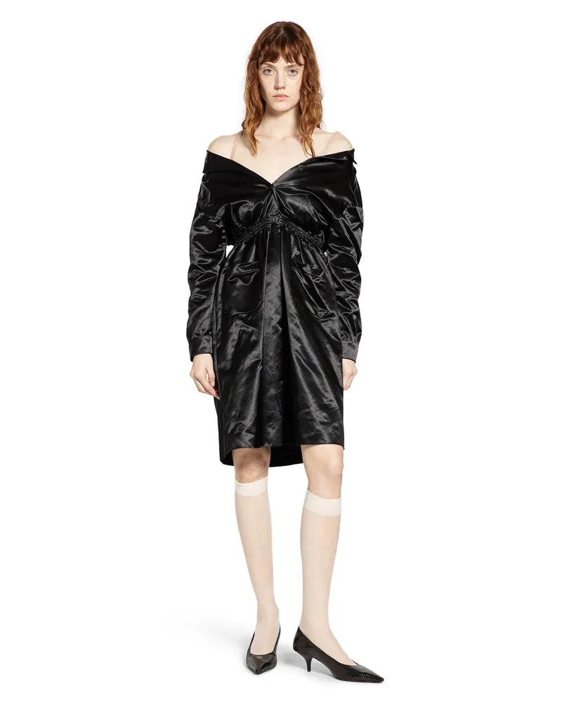 Miu Miu Satin Dress Black