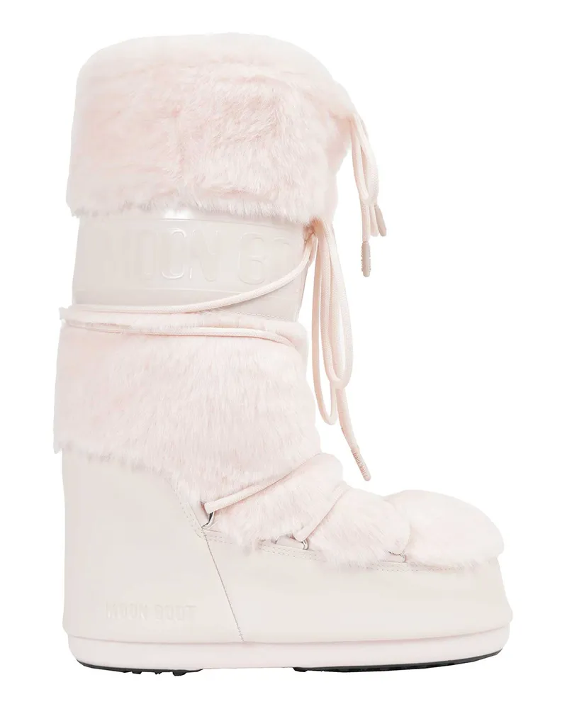 Moon Boot Icon Faux-Fur Boots Pink