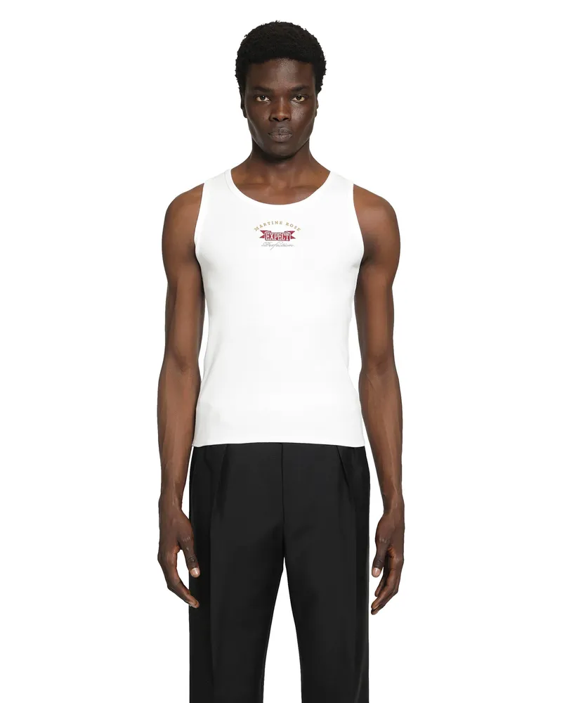 Martine Rose Expect Perfection Vest White