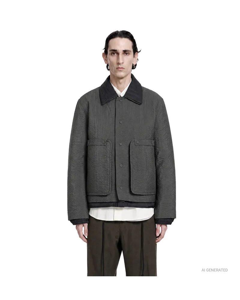 Craig Green Double Quilt Worker Jacket Grey