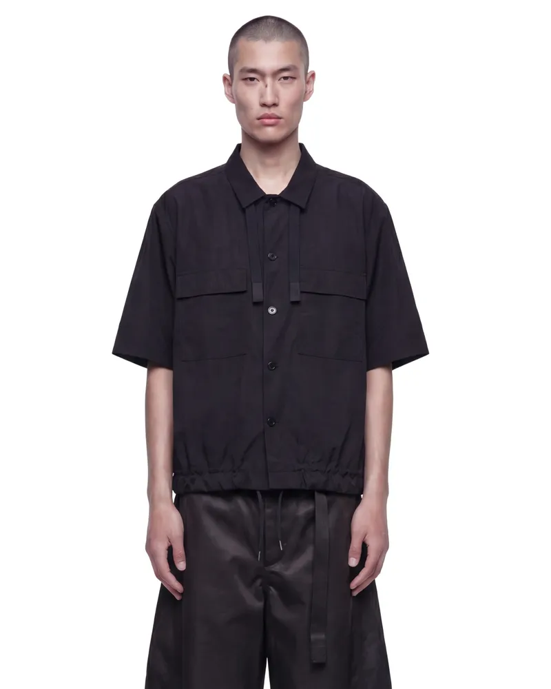 Sacai Cotton Typewriter Shirt Black