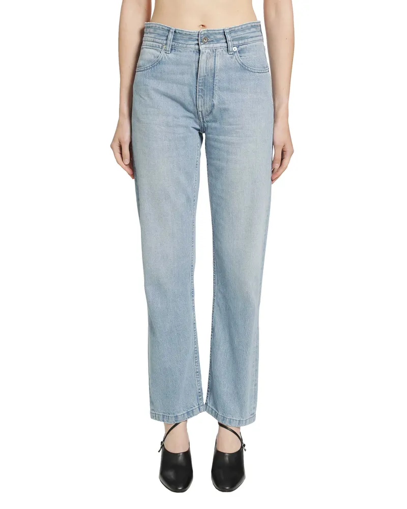 Jil Sander Regular Denim Trousers Blue