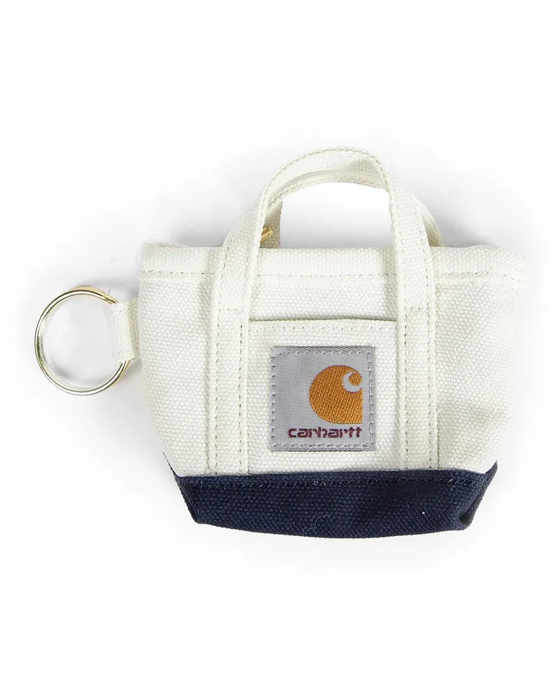 Carhartt WIP Mini Tote Bag Keychain Off-white