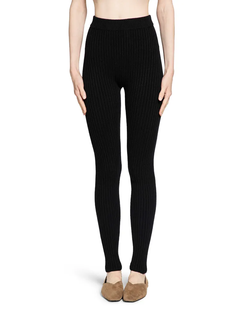 Max Mara WOMAN BLACK TROUSERS Black