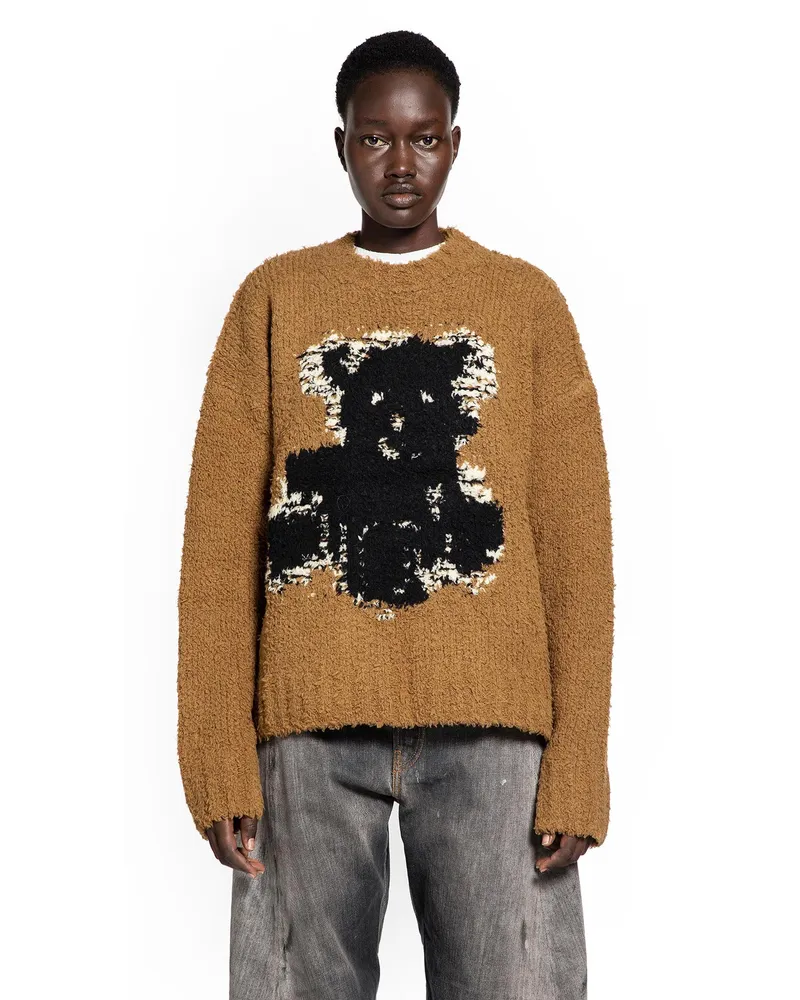 Acne Studios Teddy Bear Sweater Beige