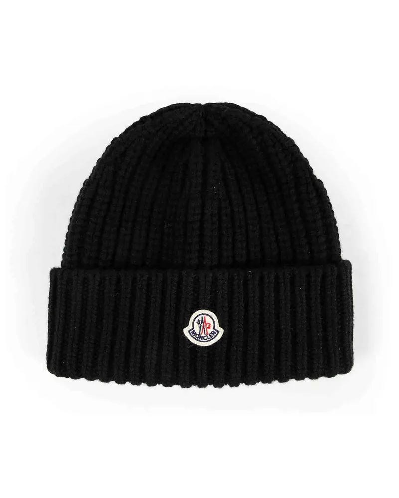Moncler Wool Beanie Black