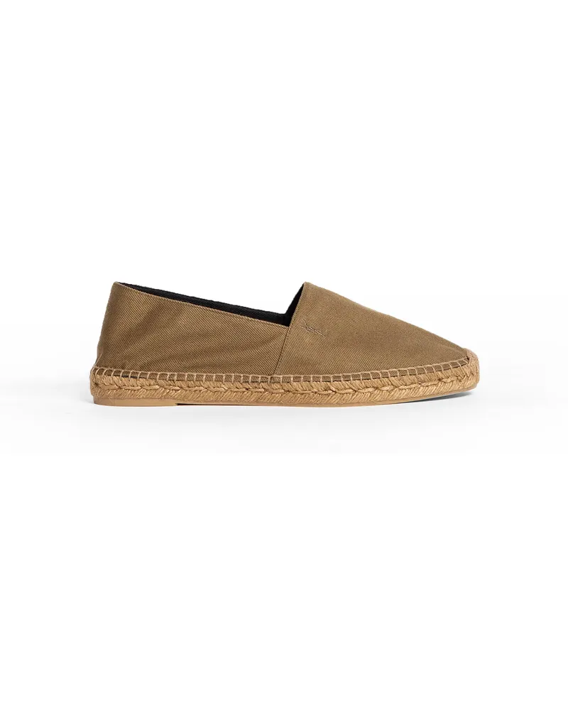Saint Laurent MAN GREEN LOAFERS & FLATS Green