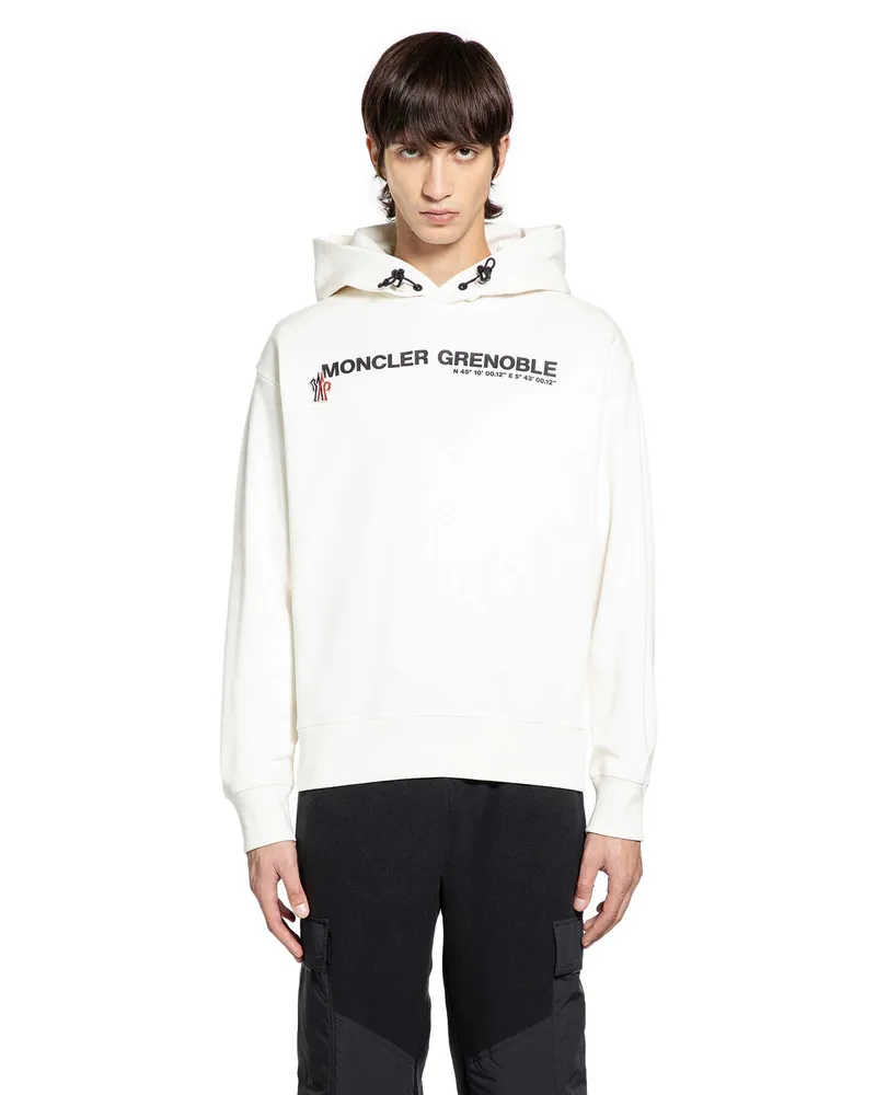 Moncler MAN WHITE SWEATSHIRTS White