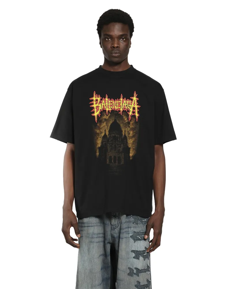 Balenciaga Sacré Coeur T-Shirt Black