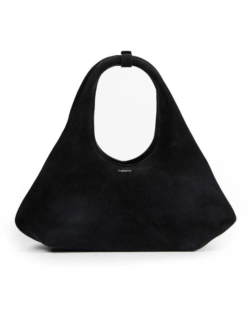 COPERNI Folded Suede Shoulder Bag Black