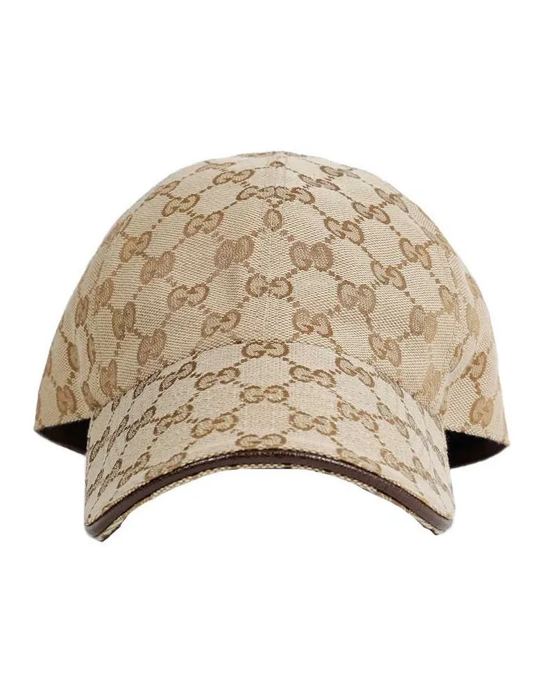 Gucci GG Cotton Canvas Baseball Cap Beige