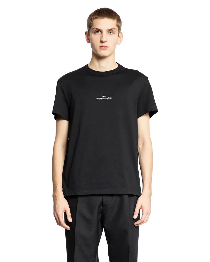 Maison Margiela Distorted Logo T-Shirt Black