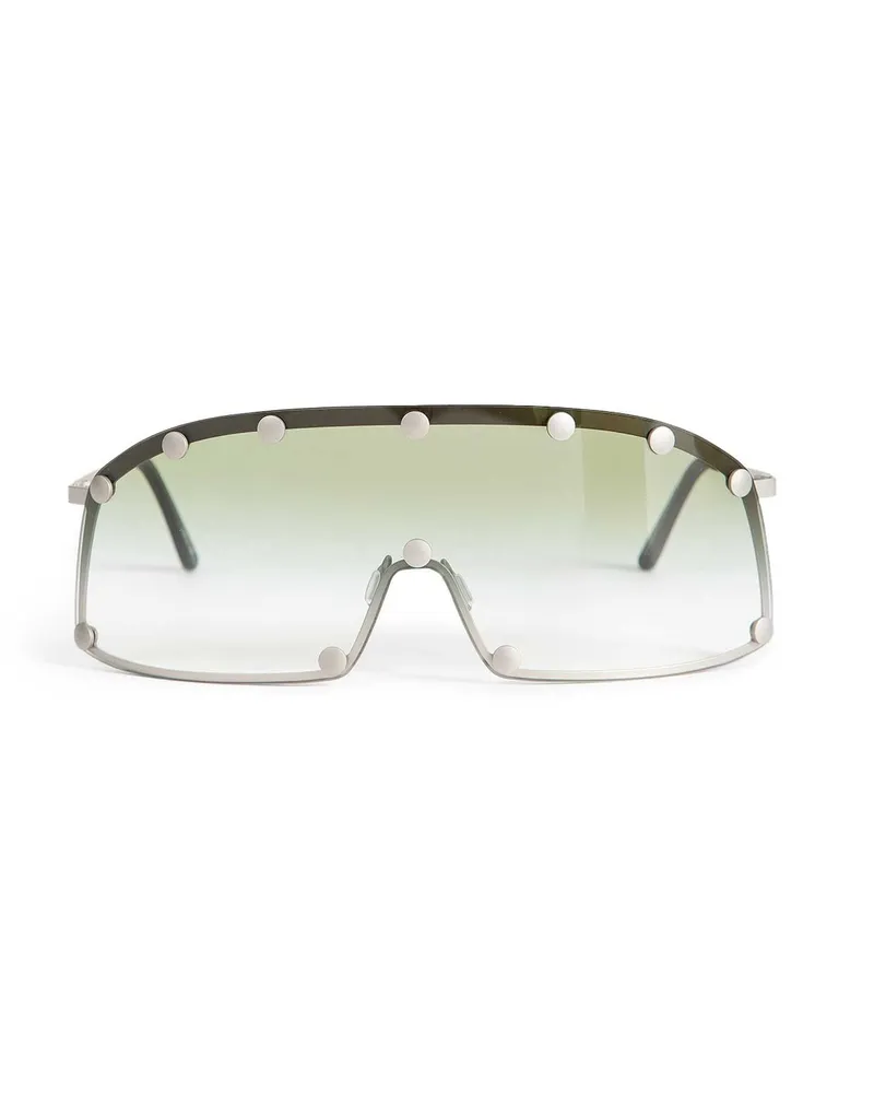 Rick Owens Shielding Sunglasses Silver