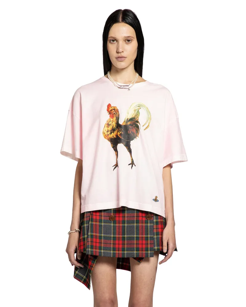 Vivienne Westwood Rooster Box T-Shirt Pink
